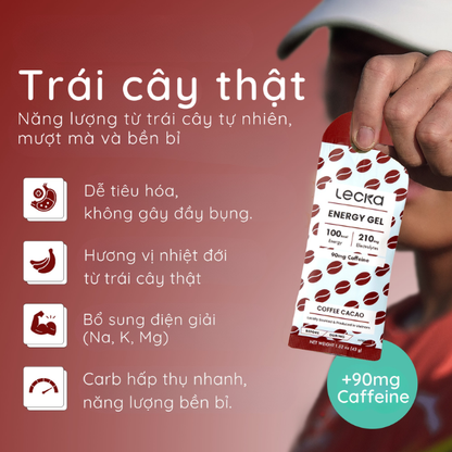 Gel năng lượng Lecka Energy Gel - Vị Cafe Cacao