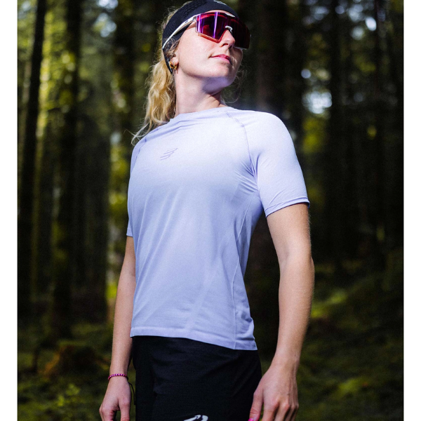 Áo chạy Trail Nữ Compressport Trail Racing SS Tshirt - Tím (Jacaranda)