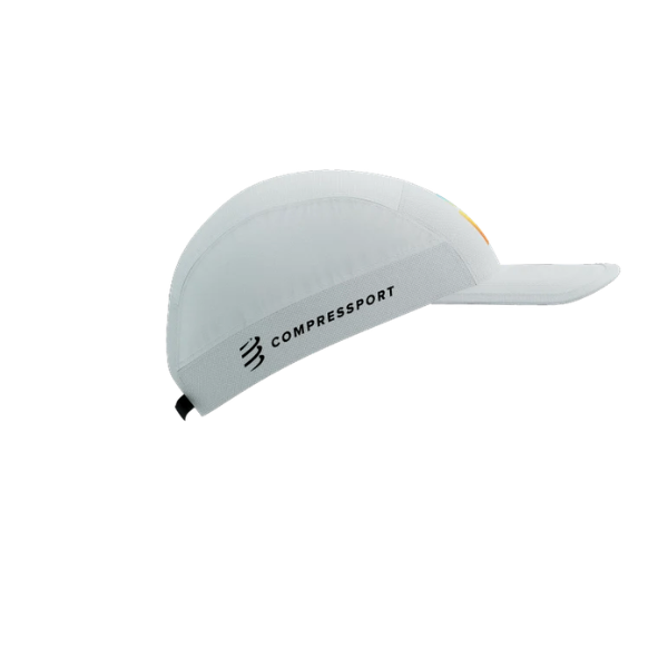 Mũ Compressport 5 Panel Light Cap IRONMAN - White Sunrise