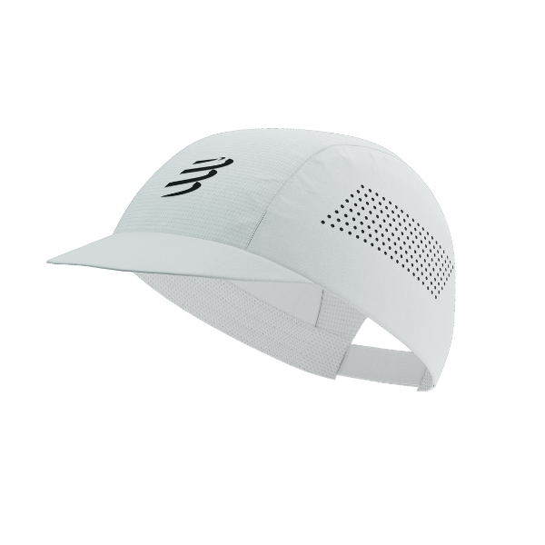 Mũ chạy bộ Compressport Pro Racing Cap - Trắng (White)