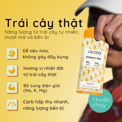 Gel năng lượng Lecka Energy Gel - Vị Chuối