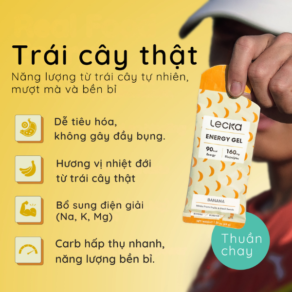 Gel năng lượng Lecka Energy Gel - Vị Chuối