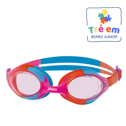 Kính Bơi Trẻ Em Zoggs Bondi Junior - Pink Orange/Tint Pink