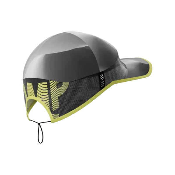 Mũ Compressport Pro Racing Cap - Đen (Black/White Print)