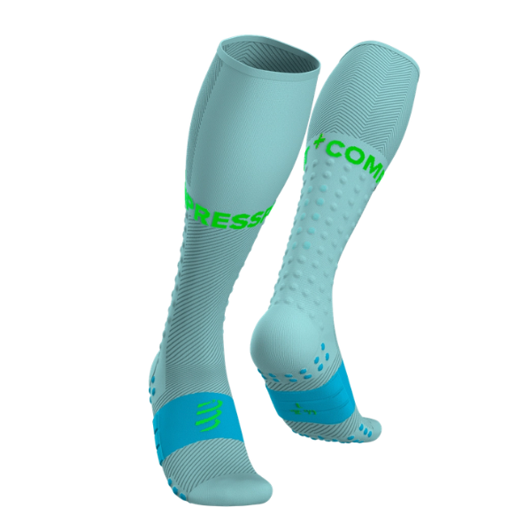 Tất Chạy Bộ Compressport Unisex's Full Socks Run - Ether/Norse Blue