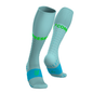 Tất Chạy Bộ Compressport Unisex's Full Socks Run - Ether/Norse Blue