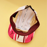 VAGA - Feather Racing Cap - Poster Pink/Pale Yellow/White/Bordo