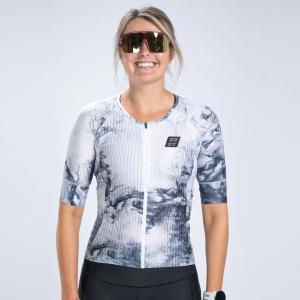 Áo Ba môn Nữ Zoot Women's Elite Tri Aero Jersey - Vapor White
