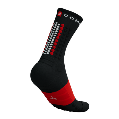 Tất chạy Trail Compressport Ultra Trail Socks v2.0 - Đen/Đỏ (Black/Red)