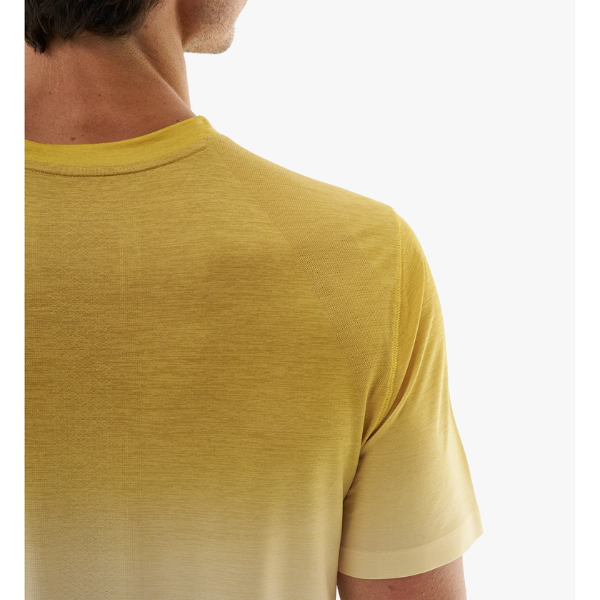 Áo Chạy Bộ Nam Compressport Performance SS Tshirt - Vàng/Xám (Ceylon Yellow/Grey Dawn)