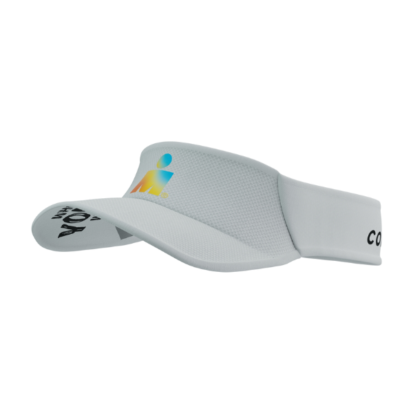 Mũ chạy bộ Compressport Visor Ultralight IRONMAN - White Sunrise