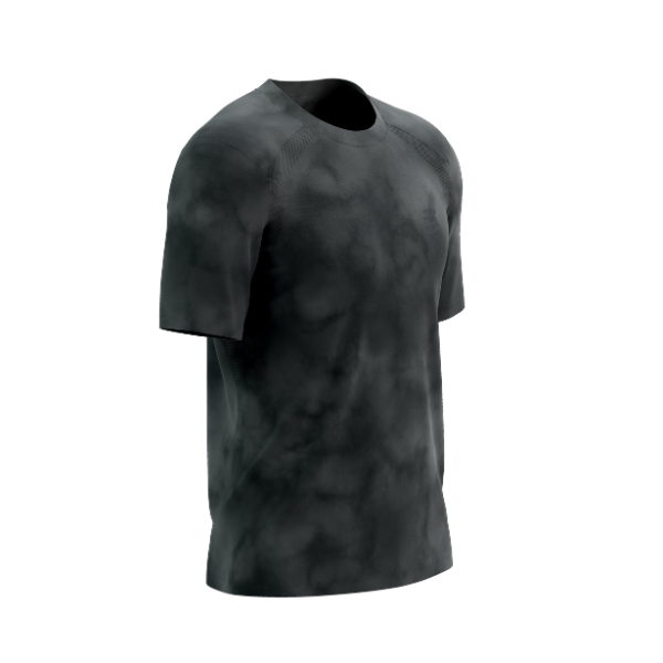 Áo Chạy Bộ Nam Compressport Performance SS Tshirt (phiên bản Eat My Dust) - Black Tie Dye