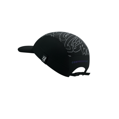 Mũ Compressport 5 Panel Light Cap - Đen (Black/Aurora)