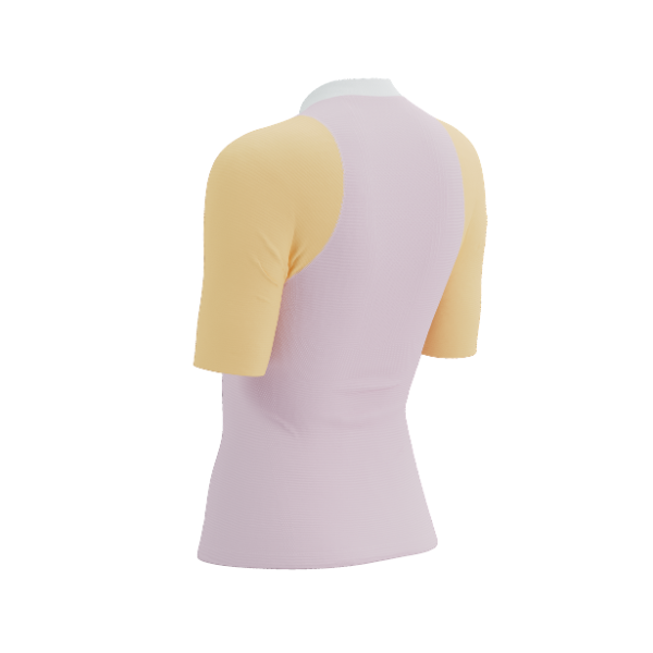 Áo chạy Trail Nữ Compressport Trail Postural SS Top - Hồng/Cam (Roseate/Orange)