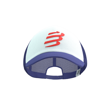 Mũ Chạy Bộ Compressport Trucker Cap - Orient Blue/Star White
