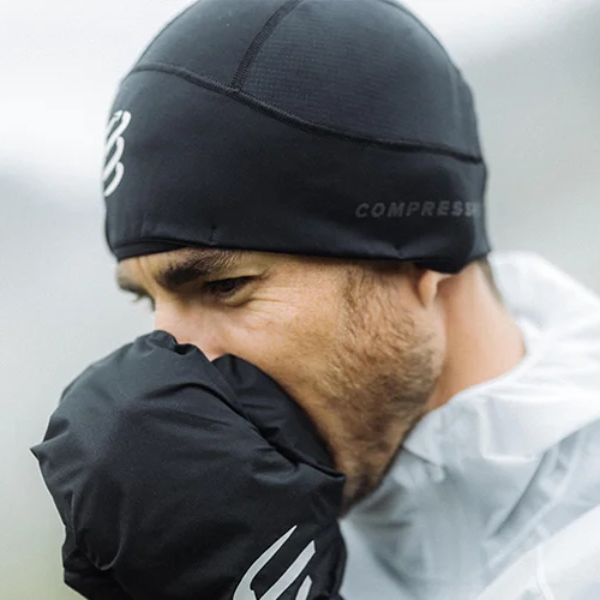 Mũ Compressport Hurricane Beanie - Đen (Black)