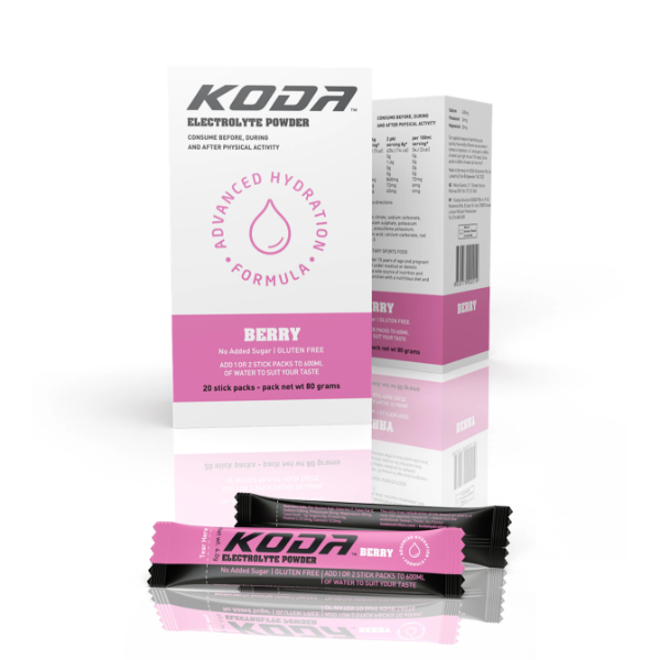 Bột Năng lượng Koda Electrolyte Stick Display Pack - Vị Berry