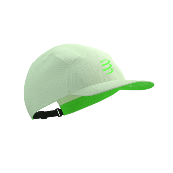 Mũ Chạy Bộ Compressport 5 Panel Light Cap - Xanh Lime