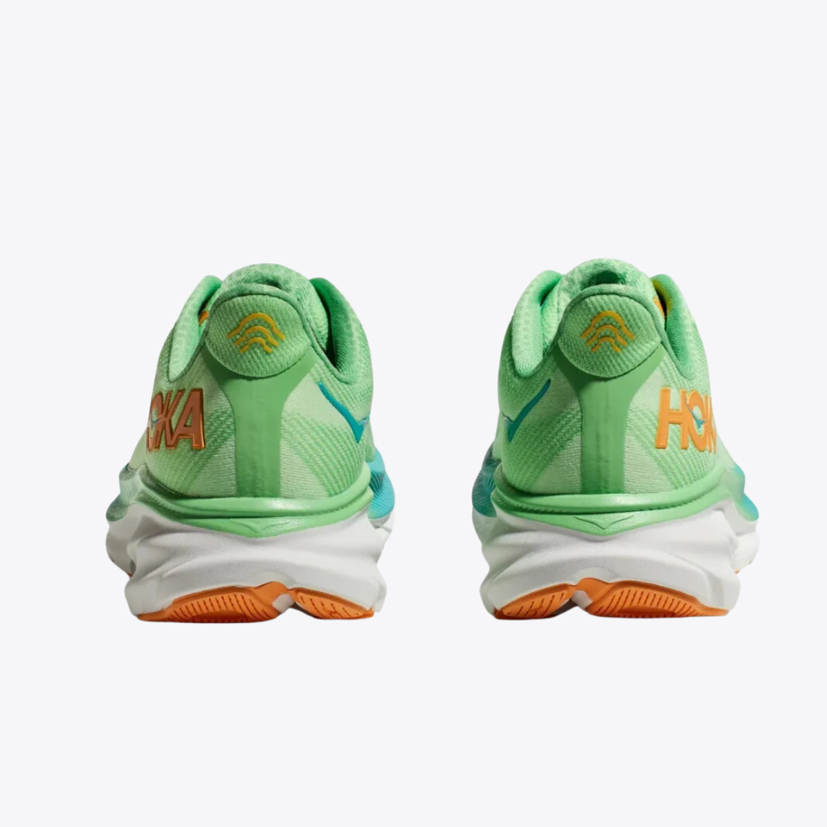 Giày chạy bộ Nam HOKA Clifton 9 - Xanh lá (Zest/Lime Glow)