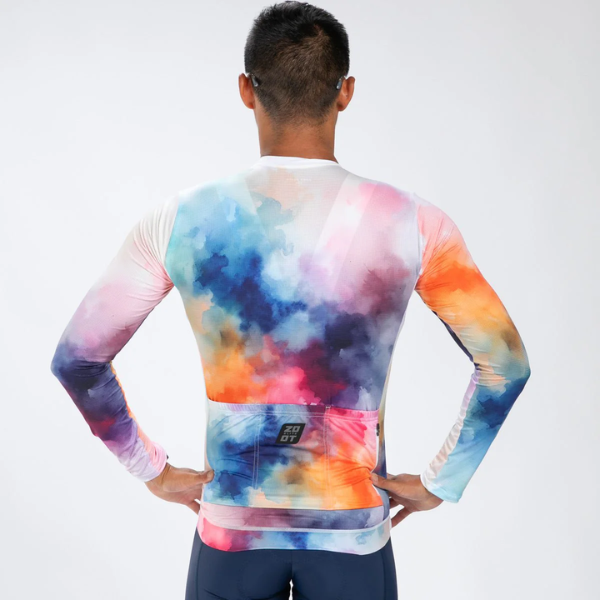 Áo đạp xe Nam Zoot Men's Elite Cycle LS Aero Jersey - Chromoflow