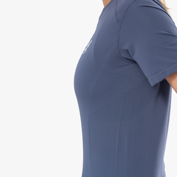 Áo chạy bộ Nữ Compressport Performance SS TShirt - Xanh (Indigo)