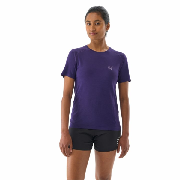 Áo chạy bộ Nữ Compressport Performance SS Tshirt - Tím (Purple)