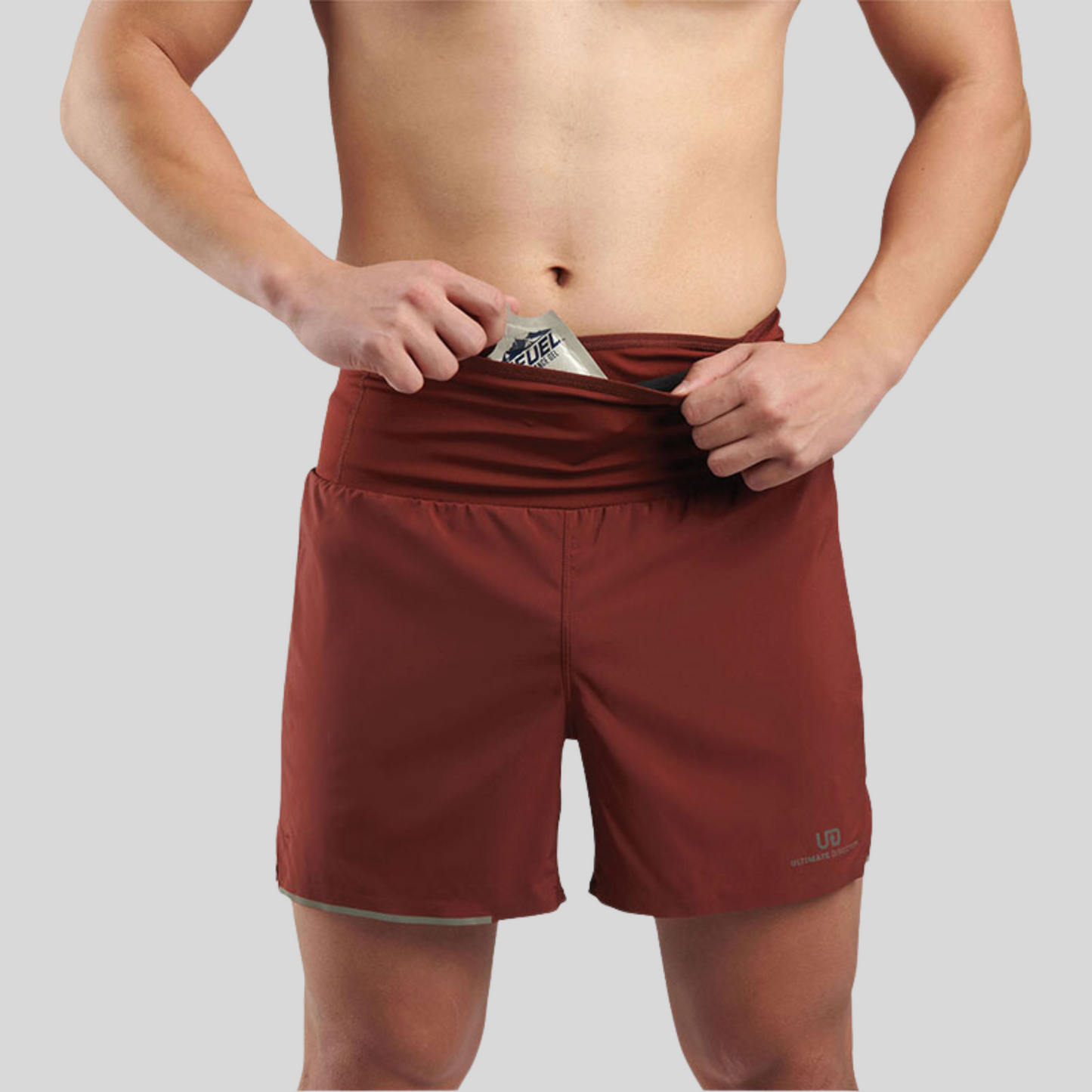 Quần Chạy Bộ Nam Ultimate Direction Men's Velum Short 5" - Rust