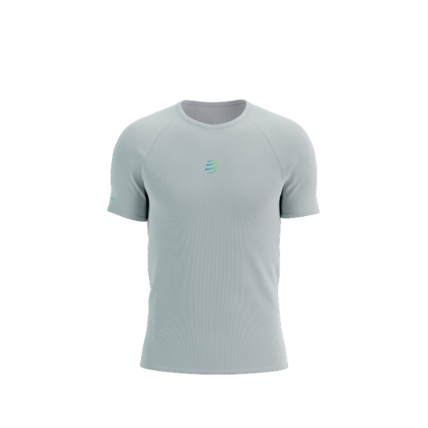 Áo Chạy Trail Nam Compressport Trail Racing SS Tshirt - Xám Gray/Violet