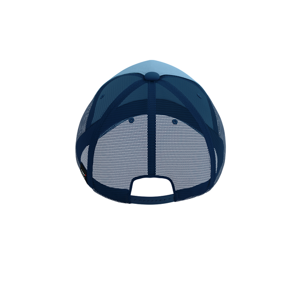 Mũ chạy bộ Compressport Trucker Cap - Xanh (Denim/Poiseidon)