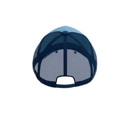 Mũ chạy bộ Compressport Trucker Cap - Xanh (Denim/Poiseidon)