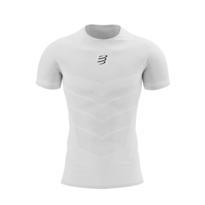 Áo Chạy Bộ Nam Compressport On/Off SS TShirt - Trắng (White)