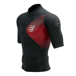 Compressport Men's Trail Postural SS Top - Black/Red