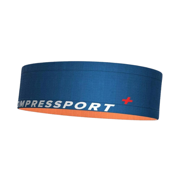 Đai chạy bộ Compressport Free Belt - Pacific Blue/Papaya