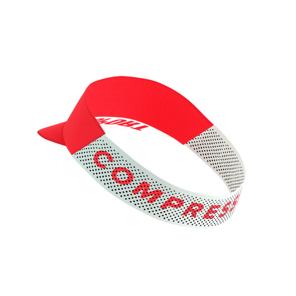 Mũ chạy bộ Compressport Pro Racing Visor - Đỏ (Fluo Red)