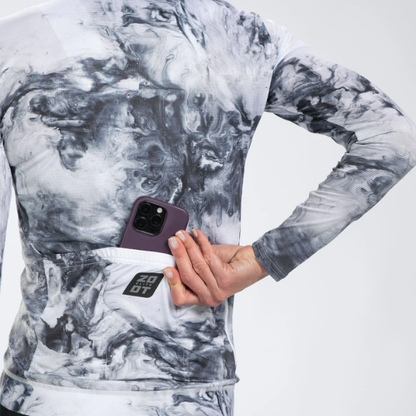 Áo đạp xe Nữ Zoot Women's Elite Cycle LS Aero Jersey - Vapor White