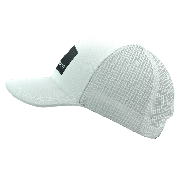 Mũ chạy bộ Compressport Trucker Cap 6P - Trắng (Sugar)