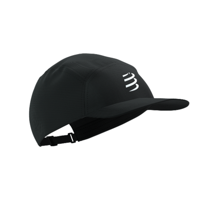 Mũ Chạy Bộ Compressport 5 Panel Light Cap - Đen (Black)
