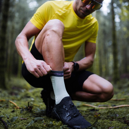 Tất chạy Trail Compressport Unisex's Pro Racing Socks v4.0 Trail - Aqua/Stargazer/Cyclamen