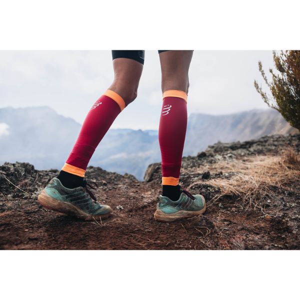 Băng bảo vệ bắp chân Compressport Calf Sleeves R2 3.0 - Đỏ (Persian Red/Blazing Orange)