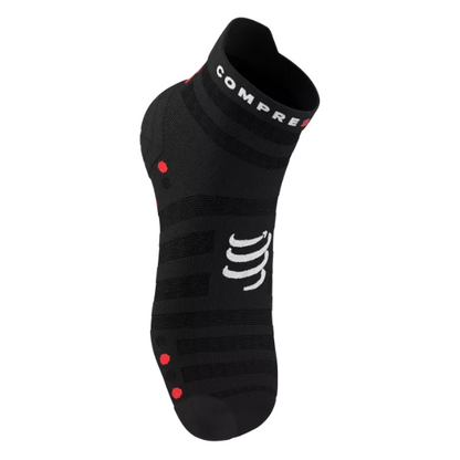 Tất chạy bộ Compressport Pro Racing Socks v4.0 Ultralight - Đen (Black/ Red)