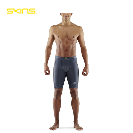 Quần Ngắn Bó Cơ Nam SKINS Compression 3-Series - Xám (Charcoal)