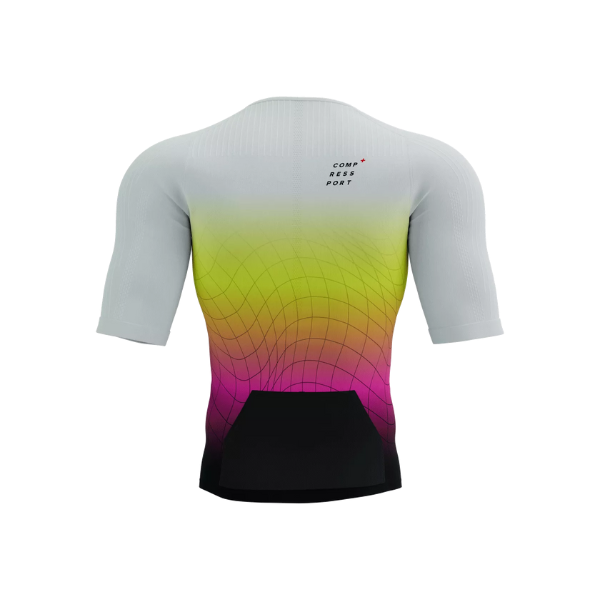 Áo Ba môn Nam Compressport Tri Postural Aero SS Top - Vàng (Safe Yellow)