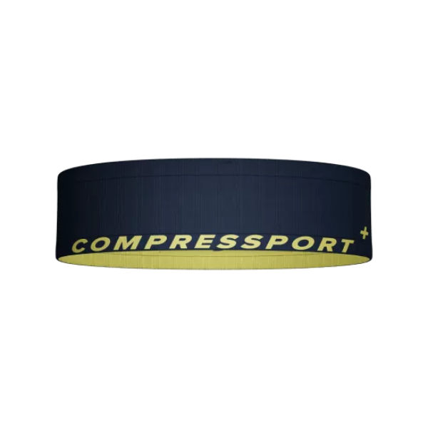 Đai chạy bộ Compressport Unisex's Free Belt - Xanh dương (Blues/Green Sheen)