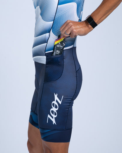 Đồ Ba Môn Nam Zoot Men's Tri Slvs Fz Racesuit - IM Stratos