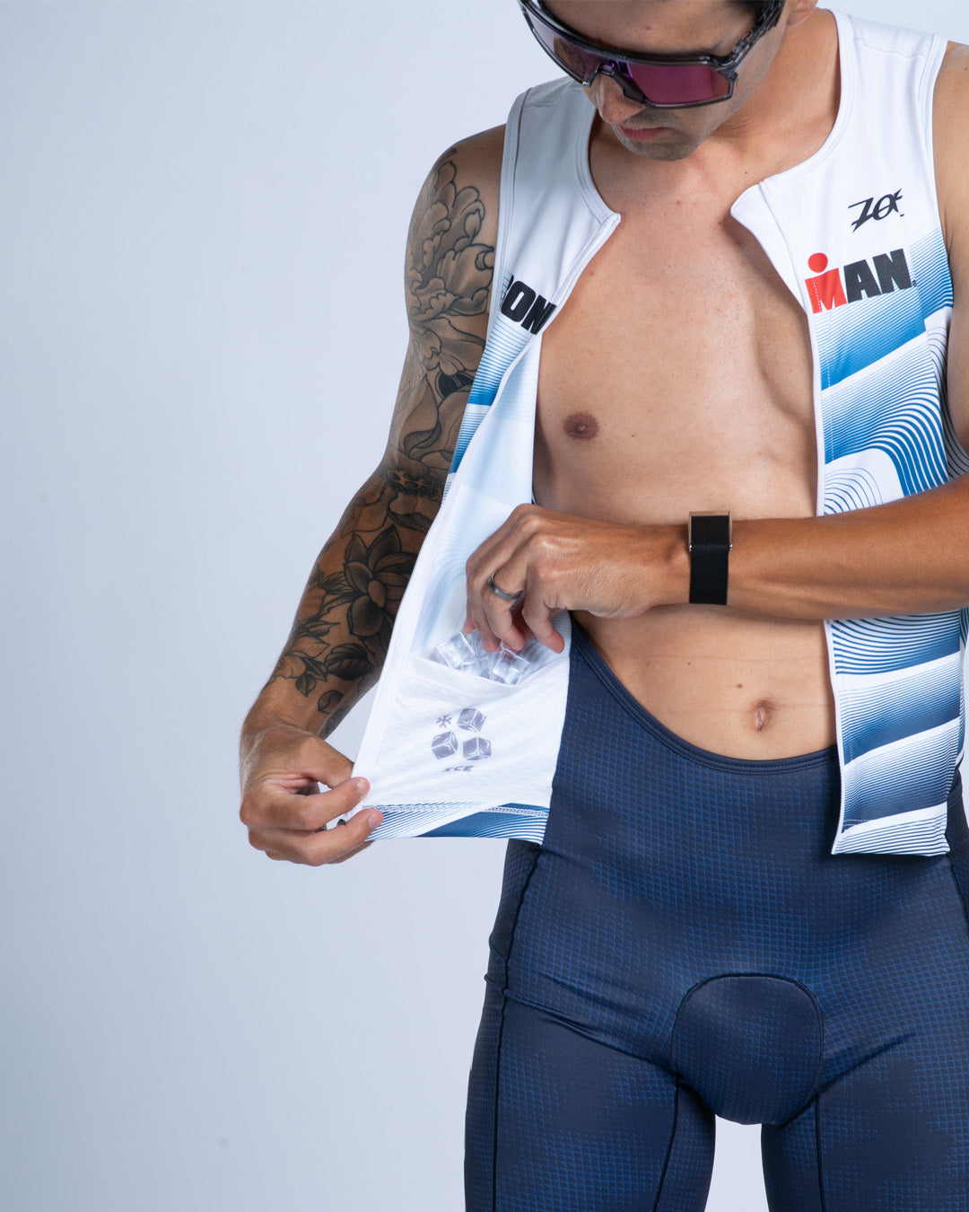Đồ Ba Môn Nam Zoot Men's Tri Slvs Fz Racesuit - IM Stratos