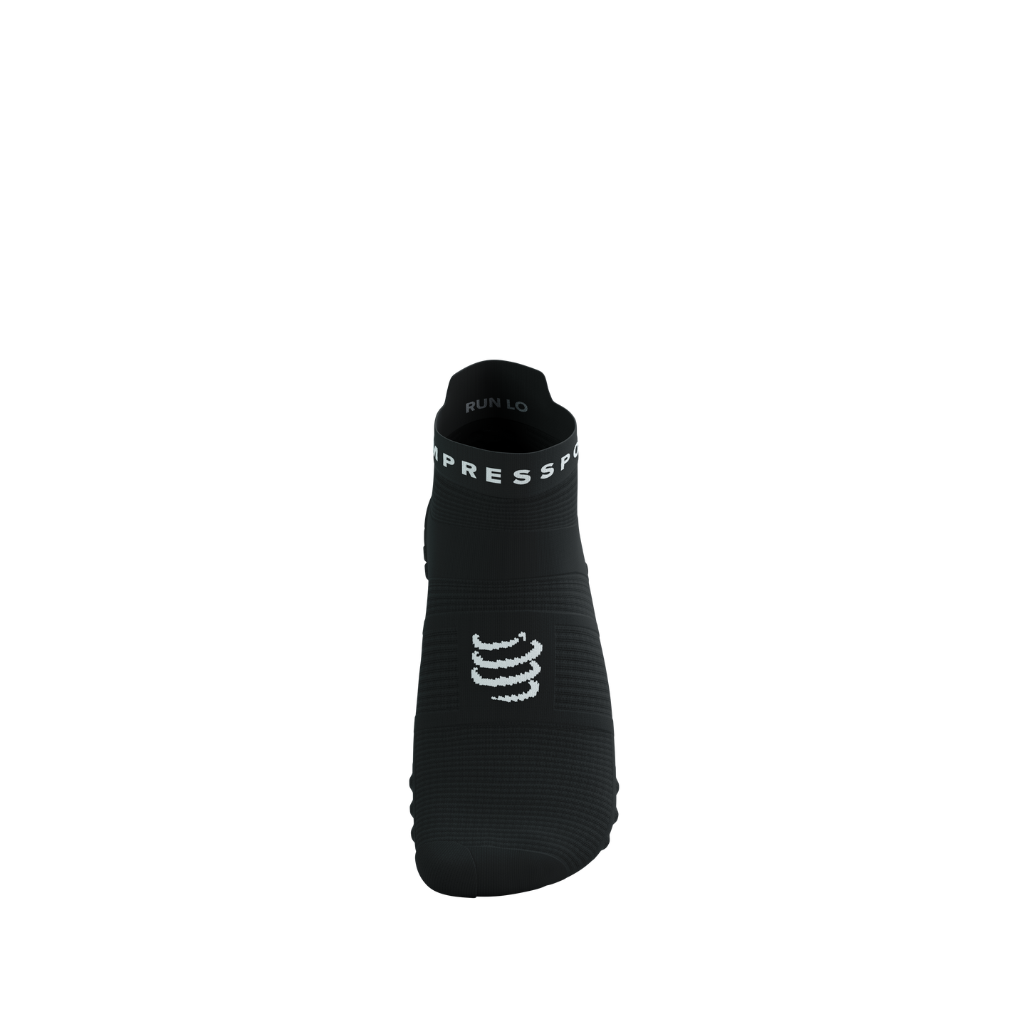 Tất Chạy Bộ Compressport Pro Racing Socks v4.0 Run Low - Đen/Trắng (Black/White)
