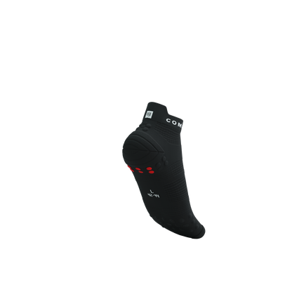 Tất Chạy Bộ Compressport Pro Racing Socks v4.0 Run Low - Đen/Trắng (Black/White)