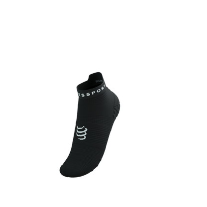 Tất Chạy Bộ Compressport Pro Racing Socks v4.0 Run Low - Đen/Trắng (Black/White)