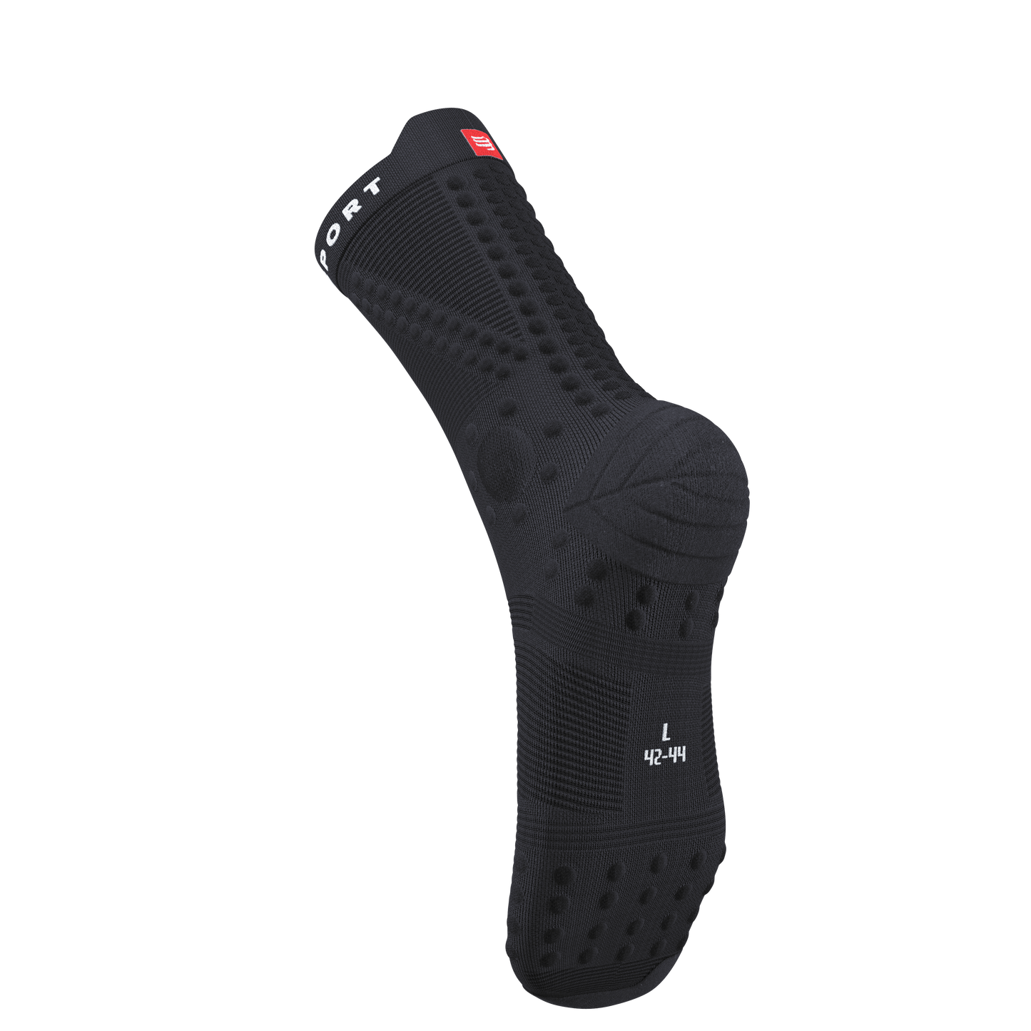 Tất chạy Trail Compressport Pro Racing Socks v4.0 Trail - Đen (Black)