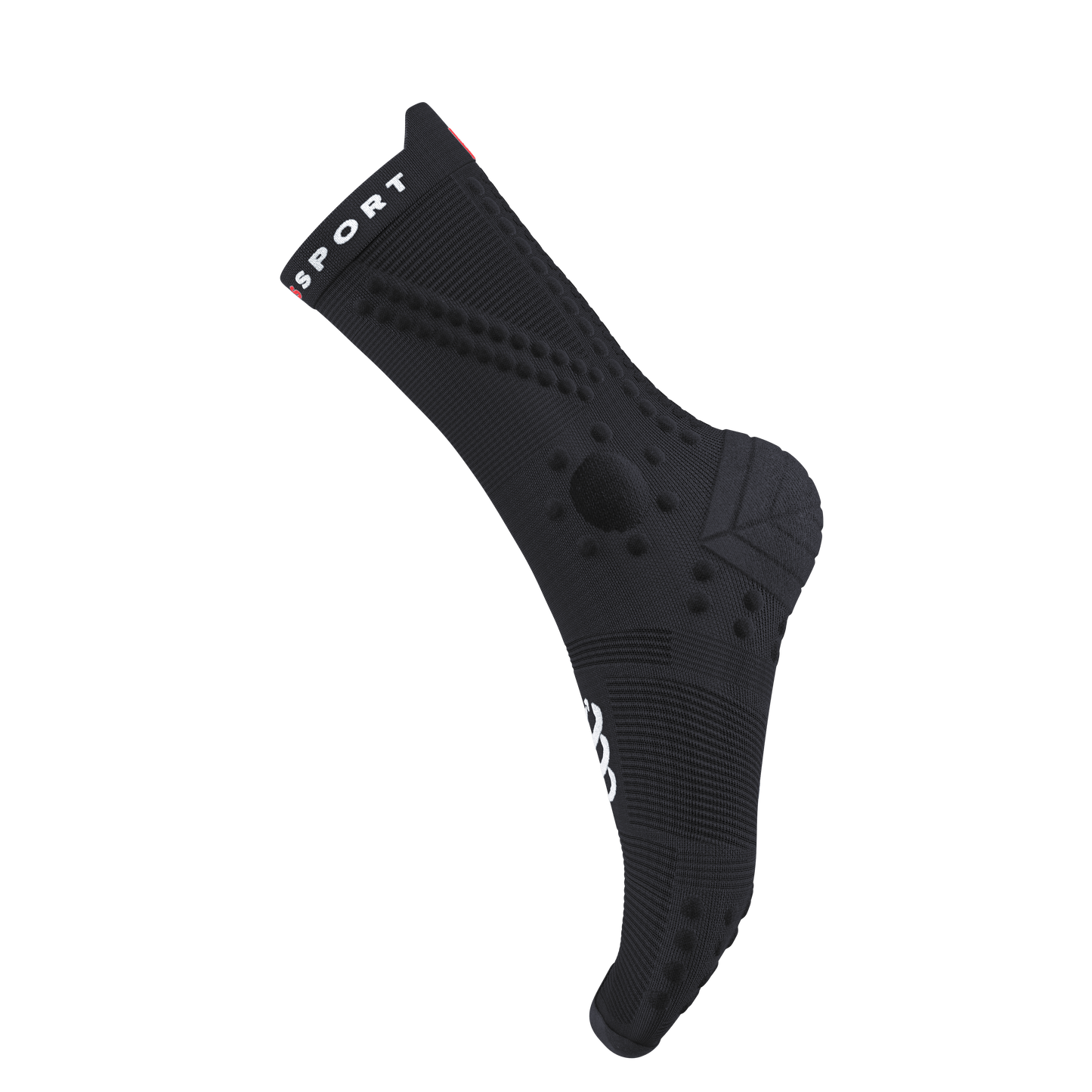 Tất chạy Trail Compressport Pro Racing Socks v4.0 Trail - Đen (Black)